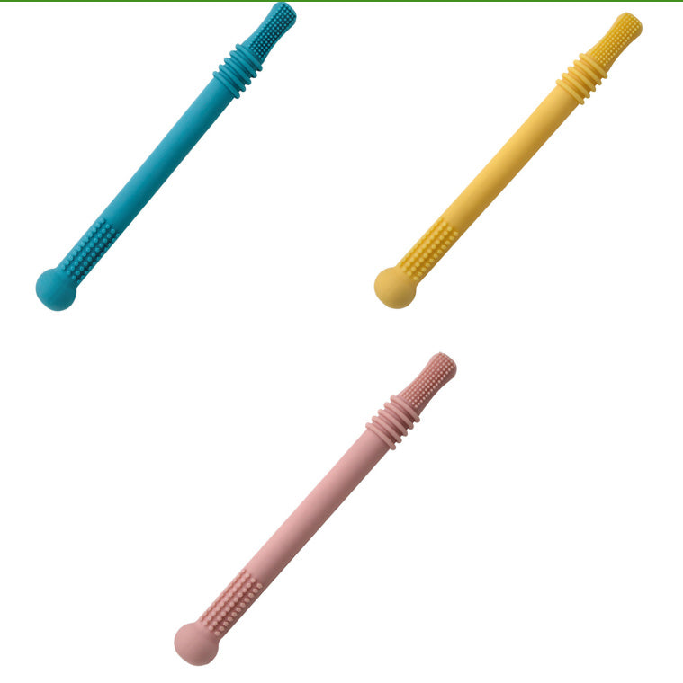 The Teether That Actually Works (And Saves Your Fingers From Biting!) Silicone Hollow Teething Tube