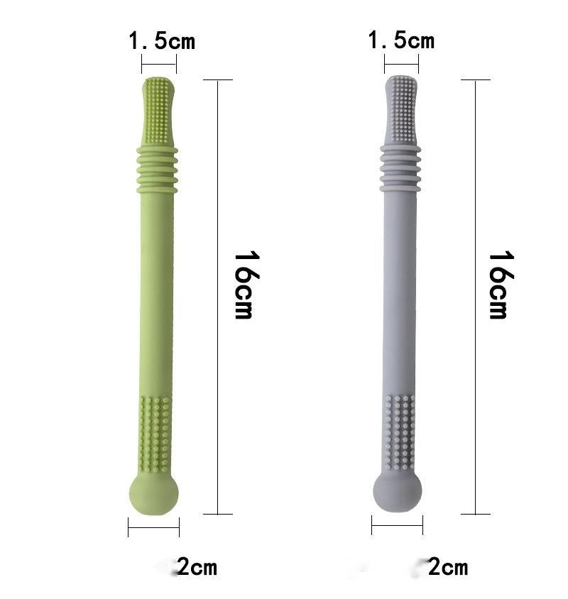 The Teether That Actually Works (And Saves Your Fingers From Biting!) Silicone Hollow Teething Tube