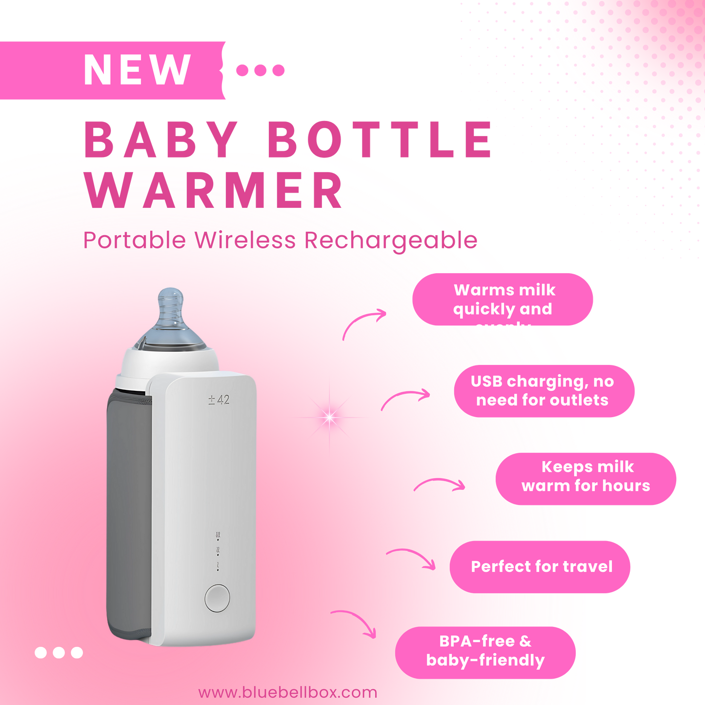 Hot Milk On-The-Go! The Wireless Bottle Warmer That Saves Sleep-Deprived Parents