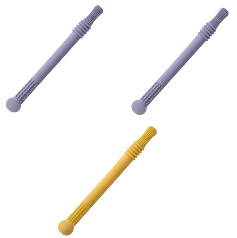 The Teether That Actually Works (And Saves Your Fingers From Biting!) Silicone Hollow Teething Tube
