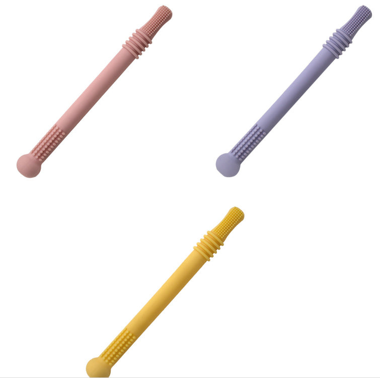 The Teether That Actually Works (And Saves Your Fingers From Biting!) Silicone Hollow Teething Tube