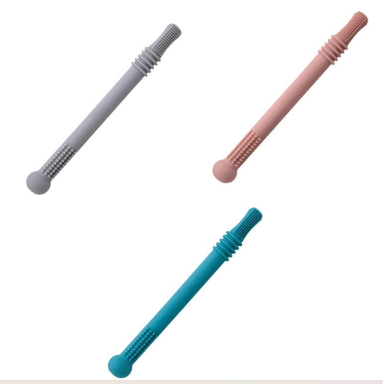 The Teether That Actually Works (And Saves Your Fingers From Biting!) Silicone Hollow Teething Tube
