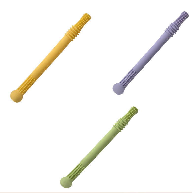 The Teether That Actually Works (And Saves Your Fingers From Biting!) Silicone Hollow Teething Tube