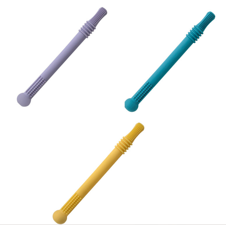 The Teether That Actually Works (And Saves Your Fingers From Biting!) Silicone Hollow Teething Tube