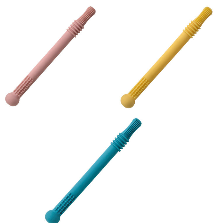 The Teether That Actually Works (And Saves Your Fingers From Biting!) Silicone Hollow Teething Tube