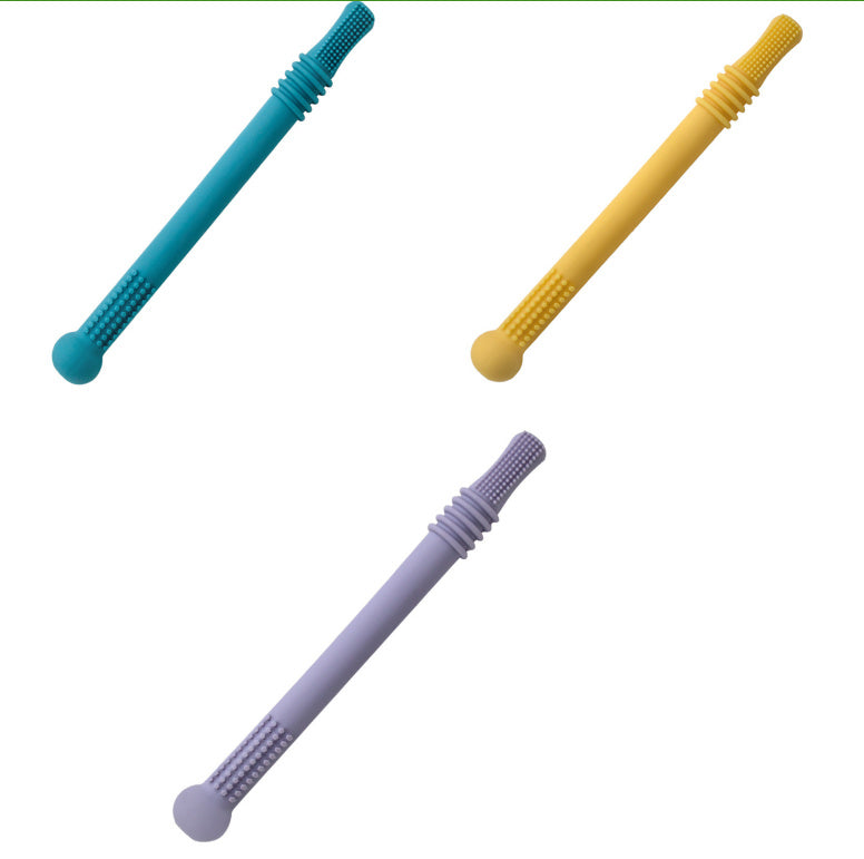The Teether That Actually Works (And Saves Your Fingers From Biting!) Silicone Hollow Teething Tube