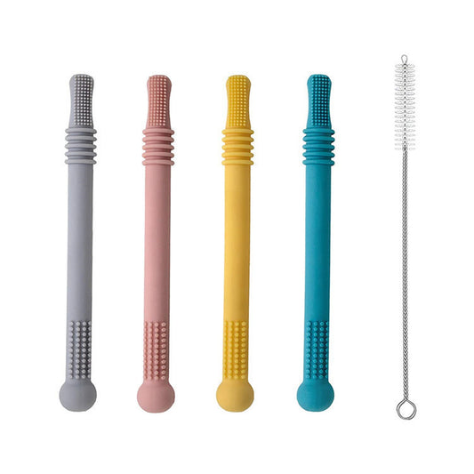 The Teether That Actually Works (And Saves Your Fingers From Biting!) Silicone Hollow Teething Tube