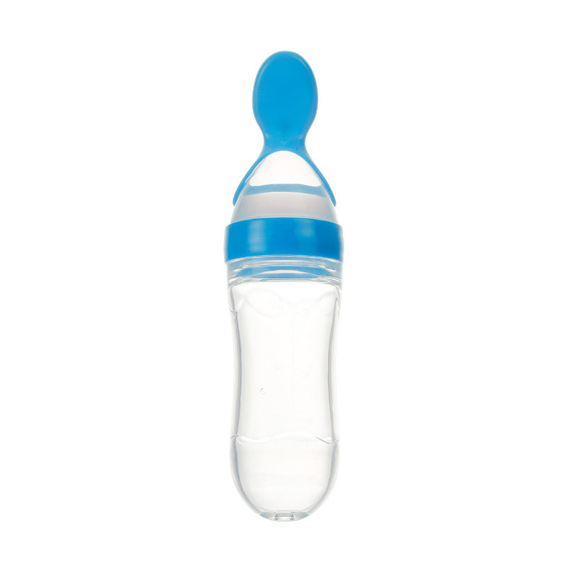 Genius Baby Feeding Bottle-Spoon – Mess-Free & Super Safe for Tiny Tots!"