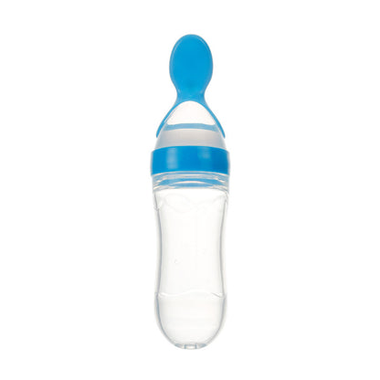 Genius Baby Feeding Bottle-Spoon – Mess-Free & Super Safe for Tiny Tots!"