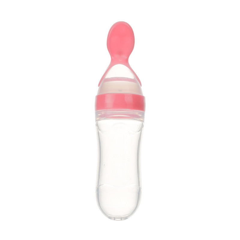 Genius Baby Feeding Bottle-Spoon – Mess-Free & Super Safe for Tiny Tots!"