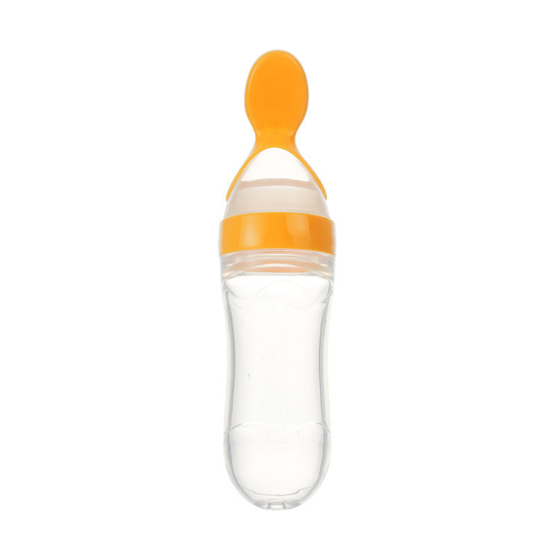 Genius Baby Feeding Bottle-Spoon – Mess-Free & Super Safe for Tiny Tots!"