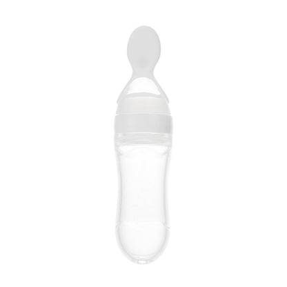Genius Baby Feeding Bottle-Spoon – Mess-Free & Super Safe for Tiny Tots!"